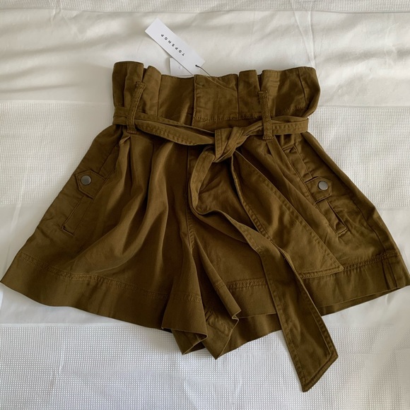 Topshop Pants - 🆕 Topshop Paper Bag Shorts